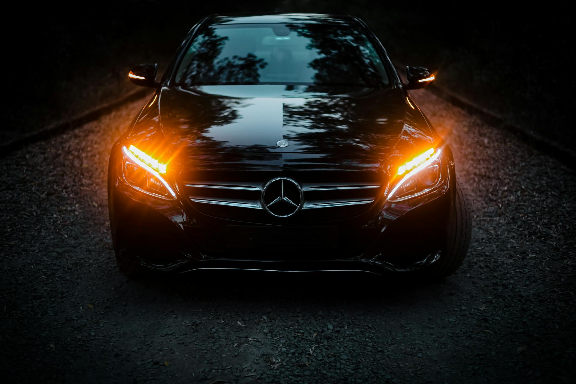 Premium siyah lüks transfer aracı